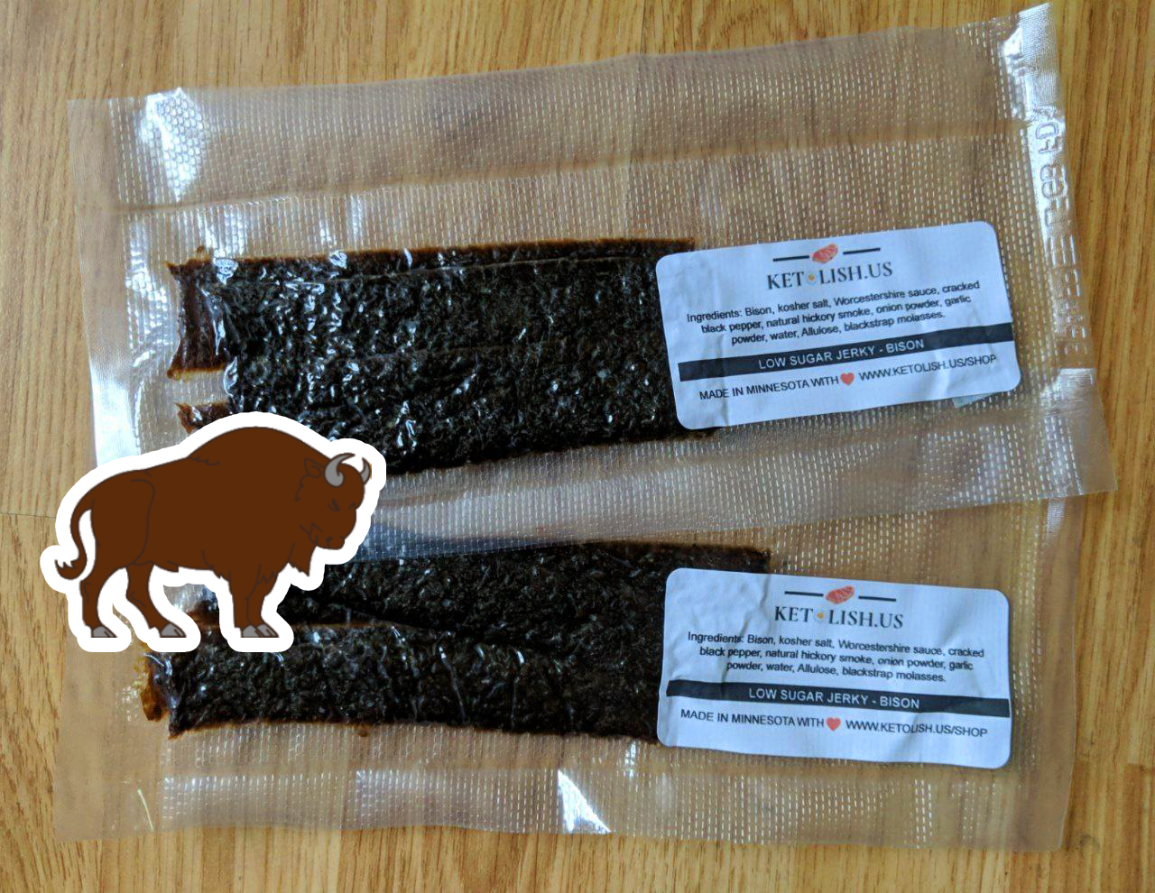 Bison (single) Low Sugar Ground Jerky