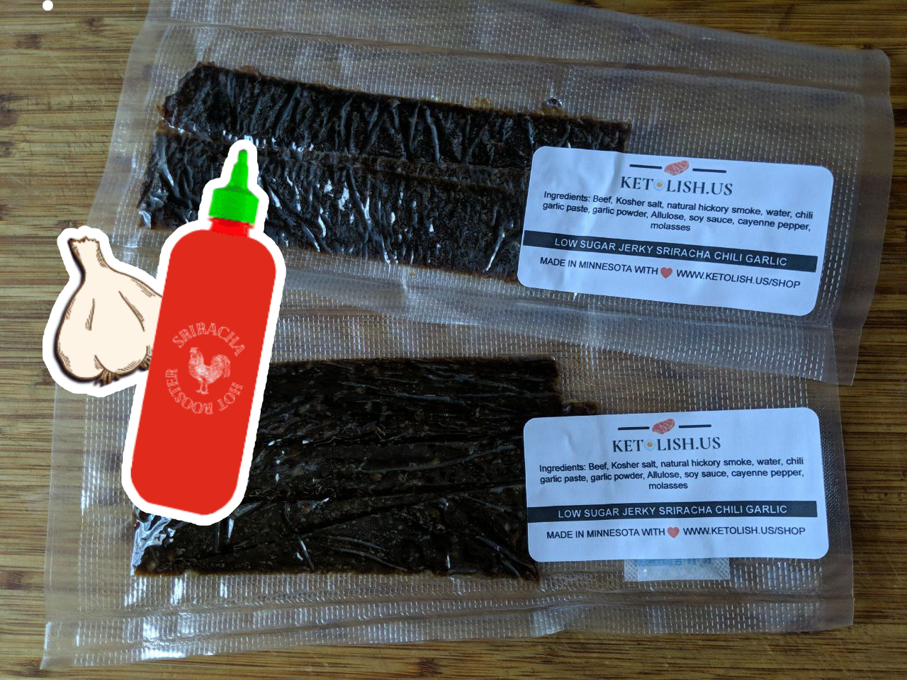 Sriracha (single) Low Sugar Ground Beef Jerky
