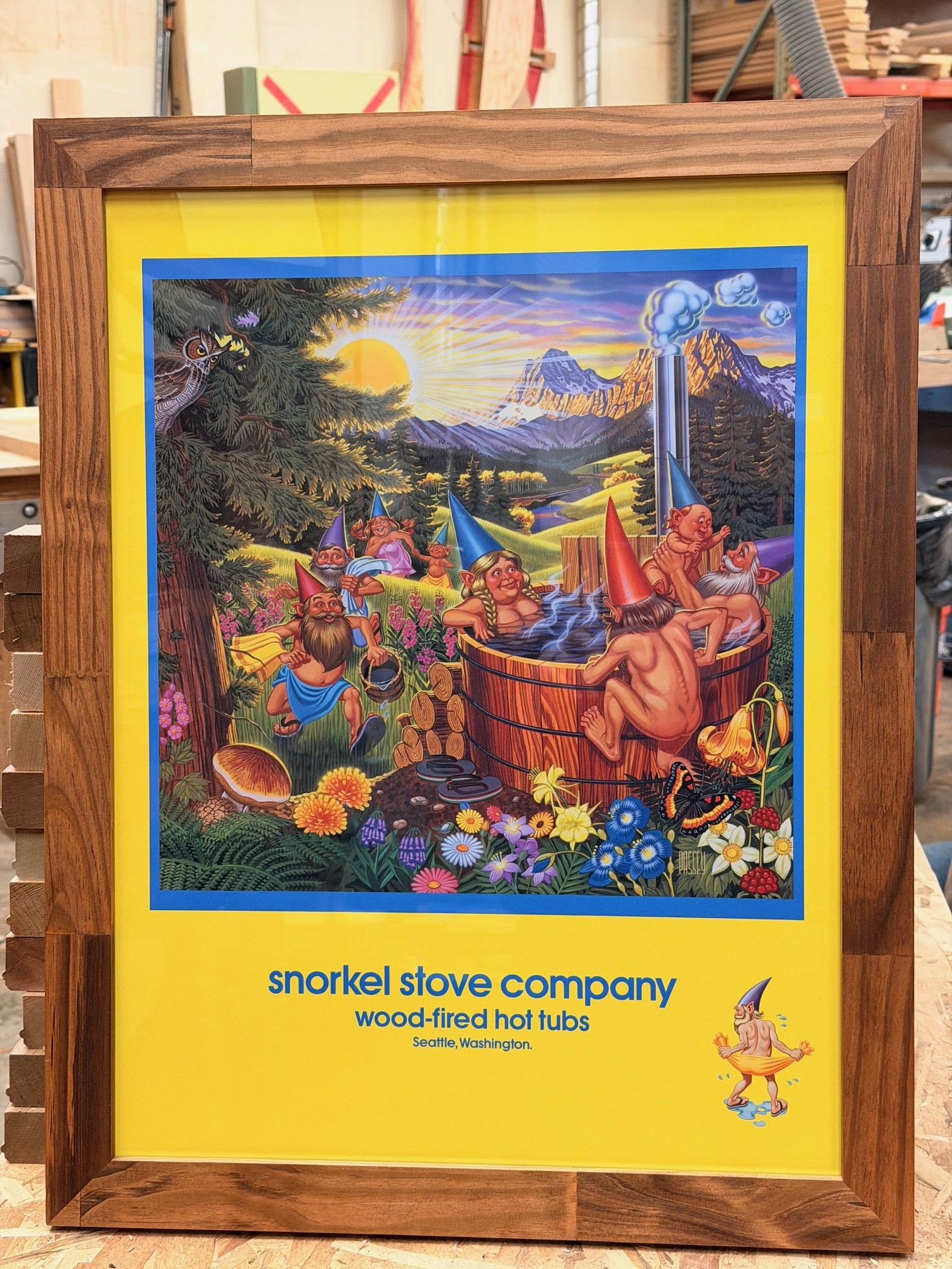 Snorkel Hot Tubs 80's Poster Art